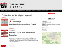 tsv-rosstal.de Webseite Vorschau