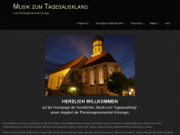 musik-zum-tagesausklang.de Webseite Vorschau