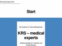 krs-medical-experts.de Webseite Vorschau