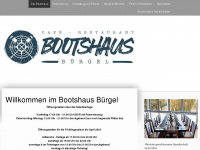 bootshaus-buergel.eu Webseite Vorschau