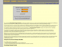 percentage-change-calculator.com Webseite Vorschau