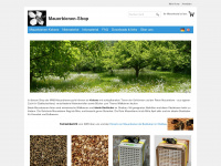 mauerbienen-shop.com Webseite Vorschau