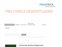 prolyrica.com Webseite Vorschau