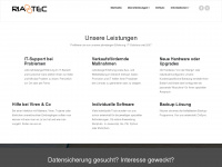 ria-tec.com Webseite Vorschau