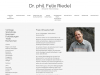 felixriedel.net Webseite Vorschau