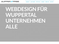 wupperpage.de Webseite Vorschau