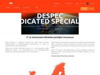 despec.fi Webseite Vorschau