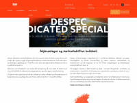despec.is Webseite Vorschau