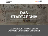 stadtarchiv-laupheim.de Webseite Vorschau