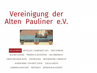alt-pauliner.de Webseite Vorschau