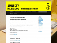 amnesty-hochschulgruppe-dresden.de Webseite Vorschau