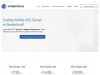 vpsserver.nl Webseite Vorschau