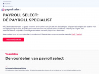 payrollselect.nl Webseite Vorschau