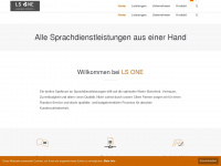 languageservices-one.com Webseite Vorschau