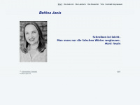 bettina-janis.de Webseite Vorschau