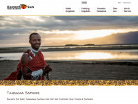 tansania-safari.co.at Webseite Vorschau