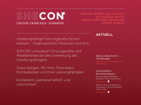shecon.ch Webseite Vorschau
