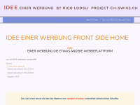 idee-einer-werbung.ch Webseite Vorschau