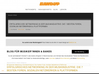 bandup.blog Webseite Vorschau