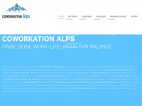 coworkation-alps.eu Webseite Vorschau