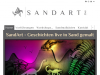 sandart.live Webseite Vorschau