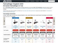 fahrradtraeger-vergleich.com Webseite Vorschau