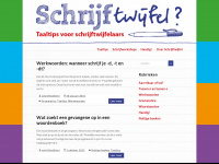 schrijftwijfel.nl Webseite Vorschau