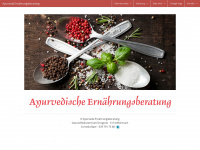 ayurveda-ernährungsberatung.ch Webseite Vorschau