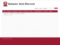 rottweiler-klub.at Webseite Vorschau