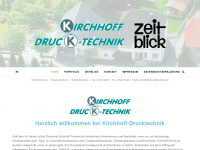 kirchhoff-druck.de Webseite Vorschau