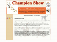 championshow.nl Webseite Vorschau