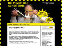 physik-des-scheiterns.de Webseite Vorschau