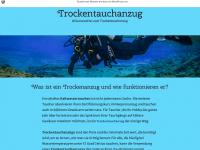 trockentauchanzug.wordpress.com Webseite Vorschau