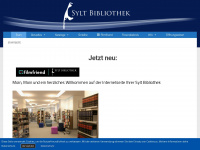 sylt-bibliothek.de Webseite Vorschau