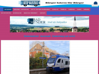 buergerbus-badmuender.de Webseite Vorschau