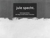 jule-specht.de Webseite Vorschau