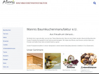 mannis-baumkuchenmanufaktur.com Webseite Vorschau