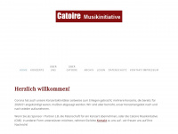 catoire-musikinitiative.de Webseite Vorschau