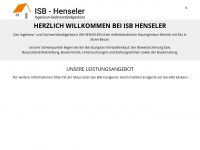 isb-henseler.de Webseite Vorschau