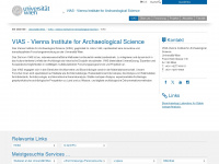 vias.univie.ac.at Webseite Vorschau