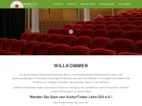 kulturticket-lahn-dill.de Webseite Vorschau