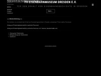 fv-eisenbahnmuseum-dresden.de Webseite Vorschau