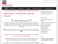 liebesromantik.com Webseite Vorschau