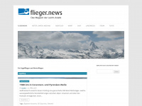 flieger.news Webseite Vorschau