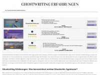 ghostwritingerfahrungen.com Webseite Vorschau