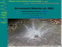 meteorite-lab.org Webseite Vorschau