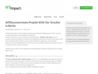 wildtierforscher-berlin.de Webseite Vorschau