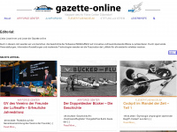 gazette-online.ch Webseite Vorschau