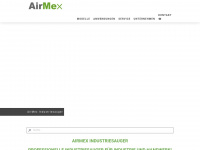 airmex-industriesauger.de Webseite Vorschau