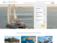 catamaranscharter.com Webseite Vorschau